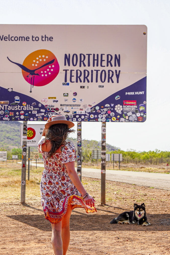 Emily and Alma exploring the Northern Territory