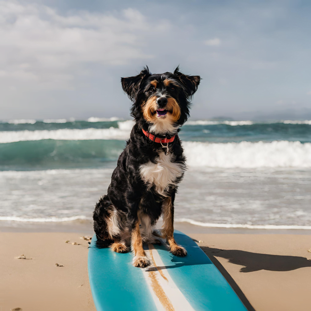 how to teach your dog to surf